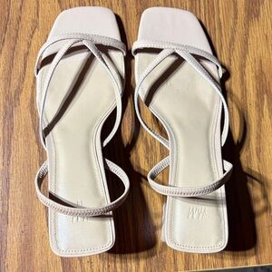 H&M Beige Strappy Sandals
